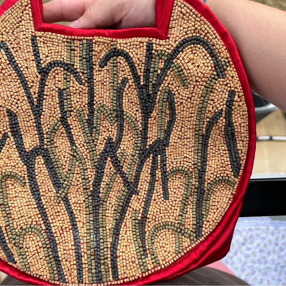 Y2K Red Sequin Cat Embellished Handbag - Picture 5 of 9